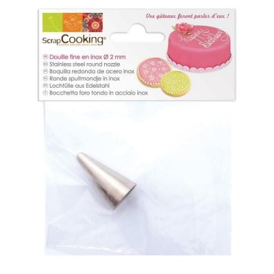 SCRAPCOOKING  - Douille p&acirc;tissi&egrave;re fine en inox