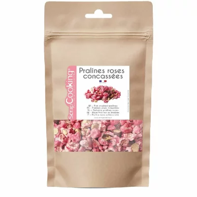 SCRAPCOOKING  Pot de Pralines Roses Concass&eacute;es
