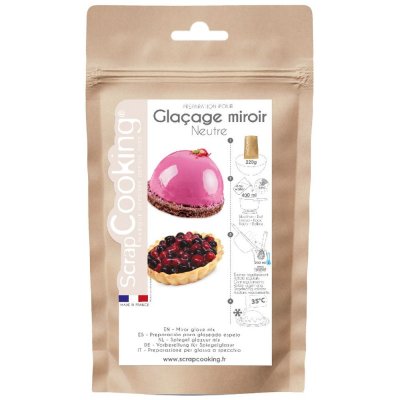 SCRAPCOOKING  Pot Mix Gla&ccedil;age Miroir Neutre, 220 g