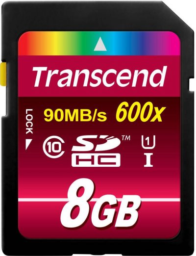 TRANSCEND SD High-Capacity 8 Go Class 10
