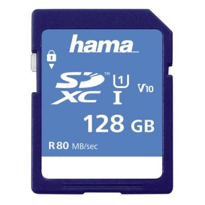 HAMA Sdxc 128&nbsp;gb classe&nbsp;10 uhs -i 80&nbsp;mb/s