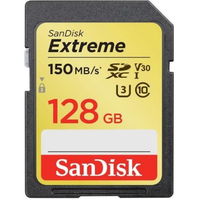 SANDISK SDXC 128Go Extreme UHS-I 1000x (150MB/s)