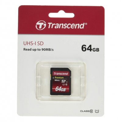 TRANSCEND SDXC 64 Go Premium UHS-I 400x (60MB/s)