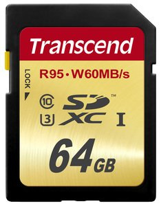TRANSCEND SDXC 64 Go Ultimate UHS-I 633x (95 Mb/s)