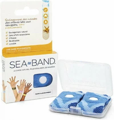 SEA BAND  Kids Paire de Bracelets d'Acupression - Bleu