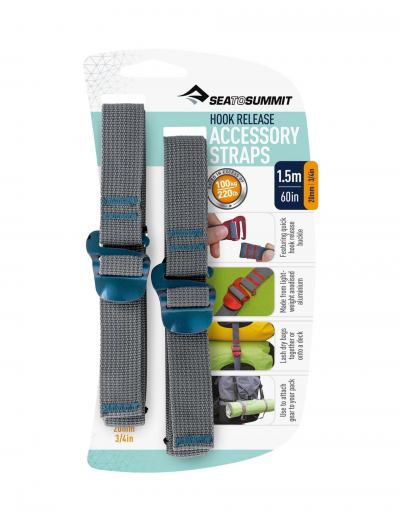 SEA TO SUMMIT  Sangle de compression 1.5 m - 20 mm crochet Bivouac