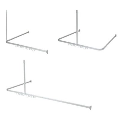 SEALSKIN  Ensemble de tringle &agrave; rideau de douche Easy Roll Aluminium