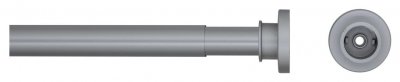 SEALSKIN  Tringle de rideau de douche t&eacute;lescopique 130 cm Gris mat