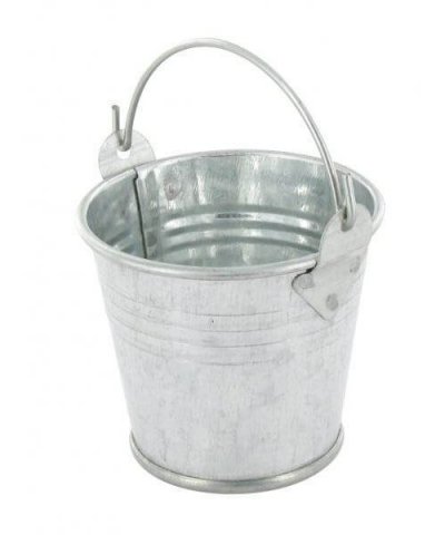 ATELIERS 28 Seau m&eacute;tal zinc 6,2 x 5,5 x 4,5 cm - MegaCrea {couleur}