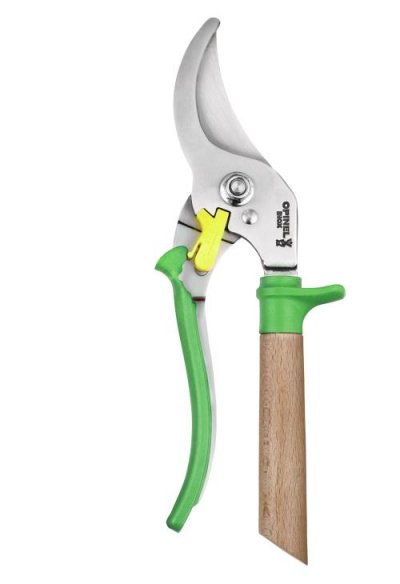 OPINEL S&eacute;cateur  No. 07 vert, 3 positions de r&eacute;glage, lame inox 7,5 cm, mango carpe, 00162828