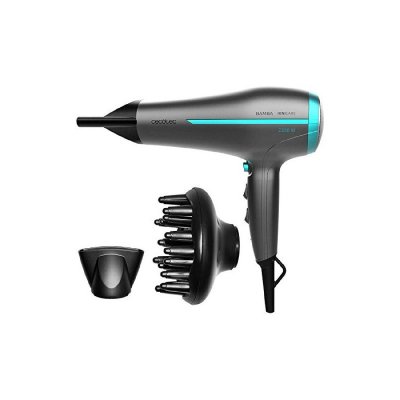 CECOTEC S&egrave;che-cheveux Bamba ioniCare 5200 Maxi Aura Gris, Technologie ionique r&eacute;elle