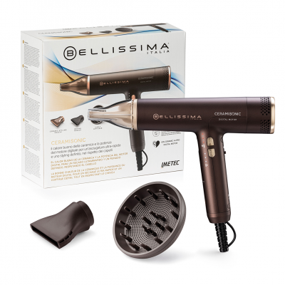 BELLISSIMA S&egrave;che-cheveux  Ceramisonic Marron