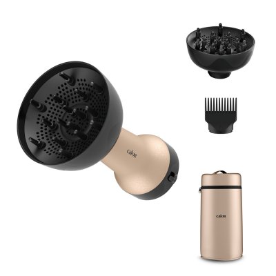 CALOR S&egrave;che-cheveux  Diffuseur 3-en-1 Curl Harmony CV7D30C0 Noir Or
