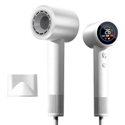 GPFUOEA S&egrave;che-cheveux Ch&acirc;telec 1600W - Moteur 110000 tr/min - Ionique - Ecran LED - Blanc