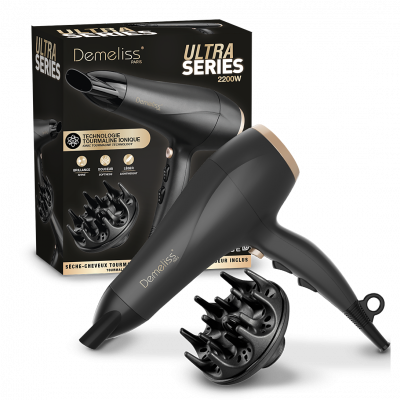 SAINT ALGUE Seche-cheveux - - Demeliss Ultra Series - Diffuseur - 3 temp&eacute;ratures - 2200 W - Noir
