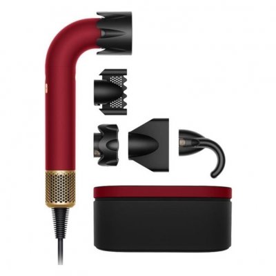 DYSON S&egrave;che-cheveux  Supersonic R Cheveux raides &agrave; ondul&eacute;s Velours Rouge et Or