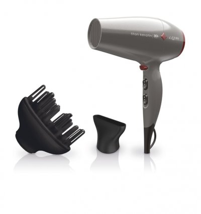  S&egrave;che-cheveux GA.MA Titan Keratin Diamond 3D Gris 2300 W 