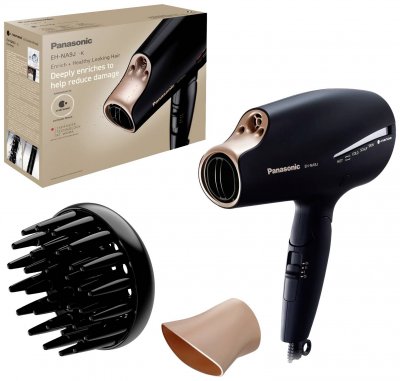 PANASONIC S&egrave;che-cheveux  EH-NA9J-K825 1800 W Noir et Or Rose 