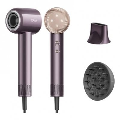 DREAME S&egrave;che-cheveux Professionnel  Glory Combo 1600W 7 Temp&eacute;ratures 2 Vitesses Ionique Violet