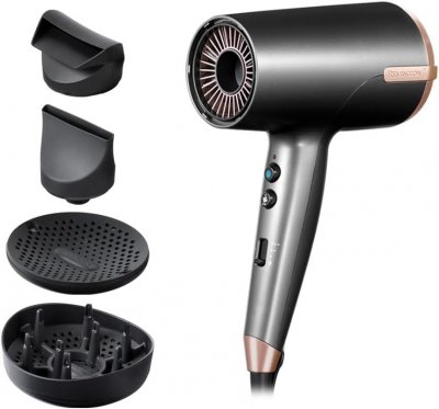 REMINGTON S&egrave;che-cheveux  Dry & Style One D6077 2000 W Gris et Rose