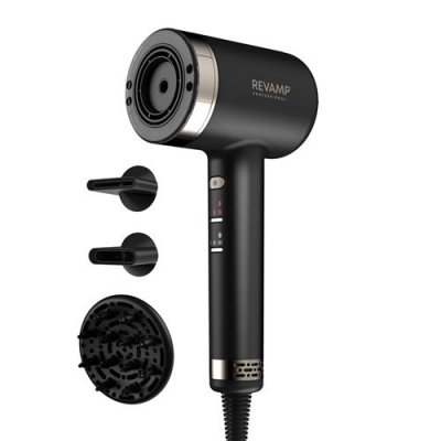REVAMP S&egrave;che-cheveux  Tri-Care RV DR-7250-EU Noir Argent