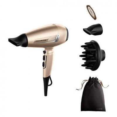 ROWENTA S&egrave;che-cheveux  Pro Expert S&egrave;che-cheveux moteur pro AC CV8861F0 NOIR-OR