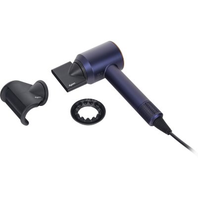 DYSON S&egrave;che cheveux Supersonic cheveux raides &agrave; ondul&eacute;s bleu de prusse cuivr&eacute; 