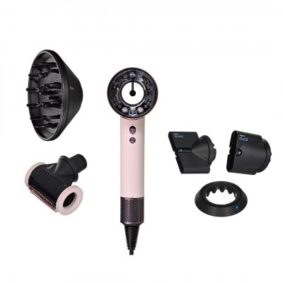 DYSON S&egrave;che cheveux Supersonic Nural cheveux raides &agrave; ondul&eacute;s rose c&eacute;ramique 