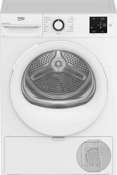 BEKO S&egrave;che-linge Pompe &agrave; chaleur  8 kg D3H18301W