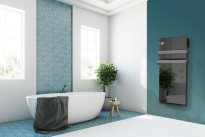 CARRERA S&egrave;che-serviette &eacute;lectrique Verre Miroir 1600W