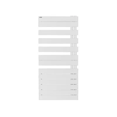 ACOVA S&egrave;che-serviettes eau chaude FASSANE SPA asym D 594W blanc H.118.3 x l.55