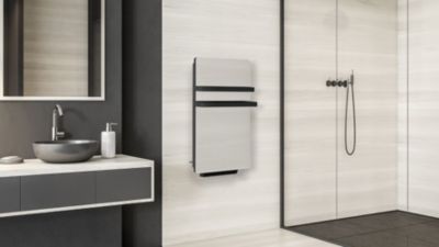 CARRERA S&egrave;che-serviettes miroir 500W + soufflerie 900W - Coeur aluminium