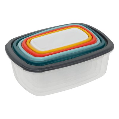 AUCUNE Secret de gourmet Lot de 6 grandes boites alimentaires rectangles