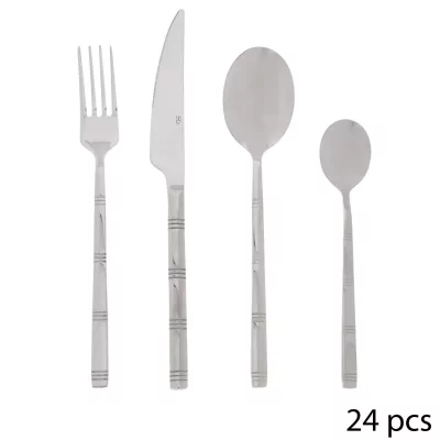 PARIS PRIX Secret de gourmet M&eacute;nag&egrave;re 24 pi&egrave;ces Borah - INOX