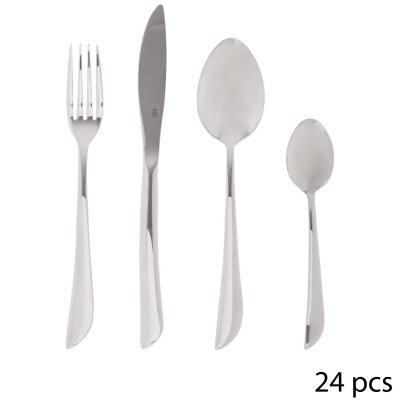 SECRET DE GOURMET  - M&eacute;nag&egrave;re 24 pi&egrave;ces Serrat - Inox