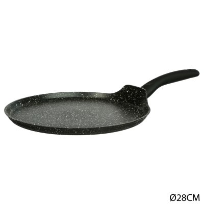 SECRET DE GOURMET  - Poele &agrave; cr&ecirc;pes Pierre - Diam. 28 cm.