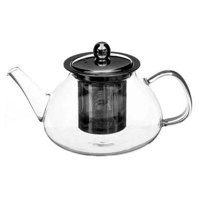 SECRET DE GOURMET  - Th&eacute;i&egrave;re en Verre ""Bec"" 21cm Argent