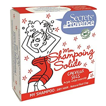 SECRETS DE PROVENCE  Shampoing Solide Bio 85 gr Cheveux secs et ab&icirc;m&eacute;s