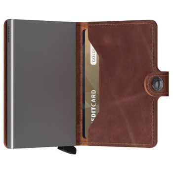 SECRID  Vintage Miniwallet B&ouml;rse avec RFID Schutz 6,5 cm Brown