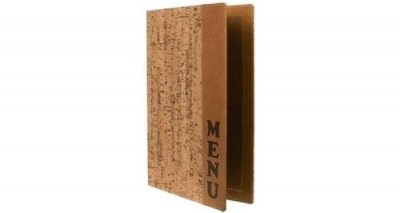 SECURIT   prot&egrave;ge-menus design cork, a4, beige noir