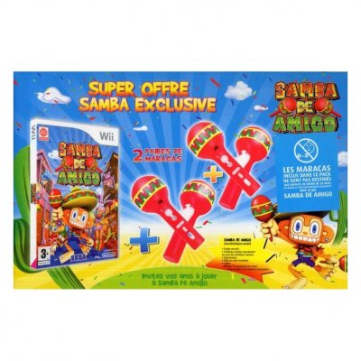 Sega Pack de 2 paires maracas + Samba De Amigo Wii