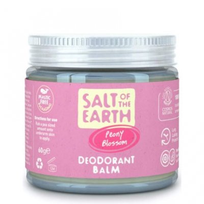 SALT OF THE EARTH Sel De La Terre Baume D&eacute;odorant Naturel &Agrave; La Fleur De Pivoine 60g