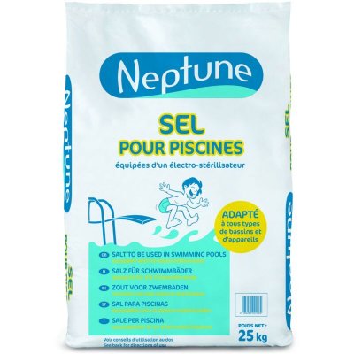 NEPTUNE Sel Piscine en pastilles pour &eacute;lectrolyse  - Sac de 25 kg