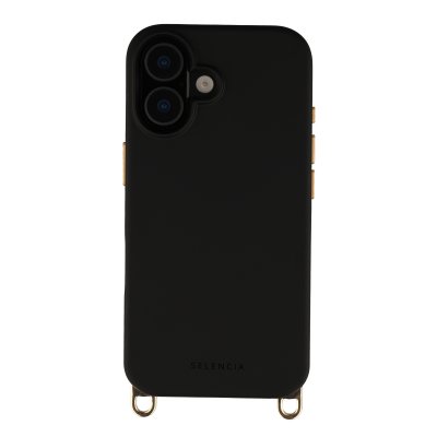 SELENCIA  Coque arri&egrave;re Rivi&egrave;ra avec MagSafe avec crochets amovibles Apple iPhone 16 - Velvet Black