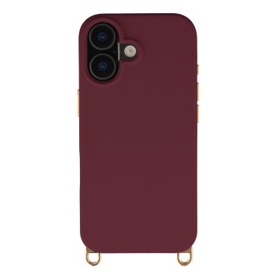 SELENCIA  Coque arri&egrave;re Rivi&egrave;ra avec MagSafe avec crochets amovibles Apple iPhone 17 - Bold Burgundy