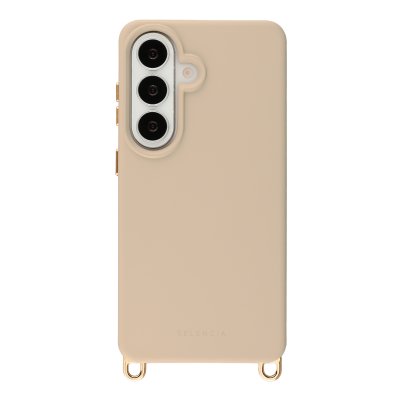 SELENCIA  Coque arri&egrave;re Rivi&egrave;ra avec MagSafe avec crochets amovibles Samsung Galaxy S26 - Milky Latte