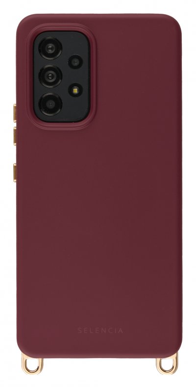 SELENCIA  Coque arri&egrave;re Rivi&egrave;ra MagSafe Bold Burgundy - Neuf