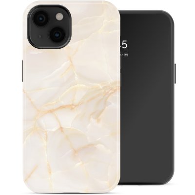 SELENCIA  Coque arri&egrave;re Vivid Apple iPhone 14 - Golden Beige Marble