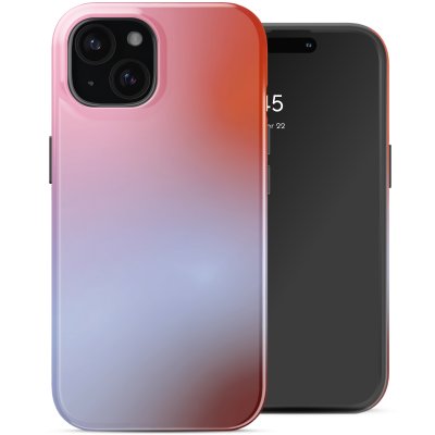 SELENCIA  Coque arri&egrave;re Vivid avec MagSafe Apple iPhone 15 - Gradient Soft Blush