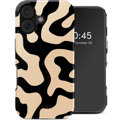 SELENCIA  Coque arri&egrave;re Vivid avec MagSafe Apple iPhone 17 - Art Wave Black